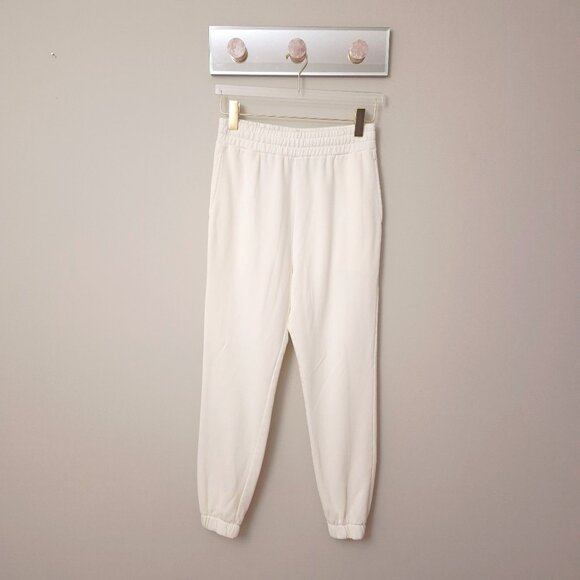 EUC H&M off-white trackpants, S - Picture 3 of 4